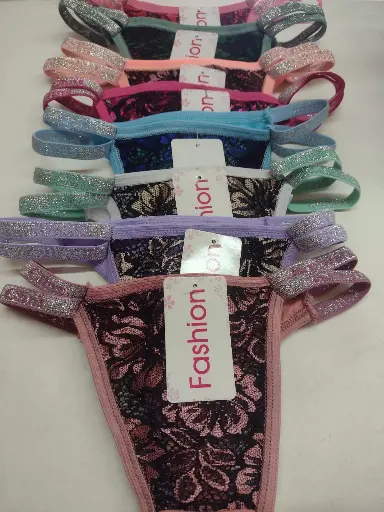 Colales con brillo y encaje