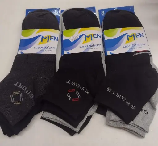Medias Soquete Largos Unisex Pack x3